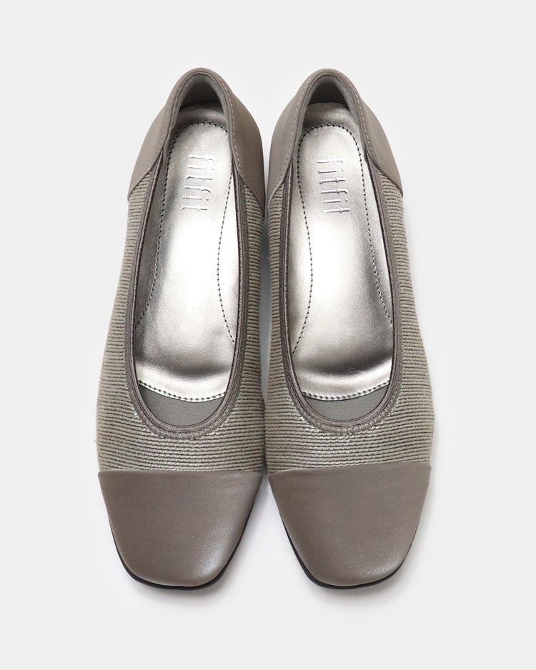 撥水バイカラーパンプス301 詳細画像 グレージュ 5