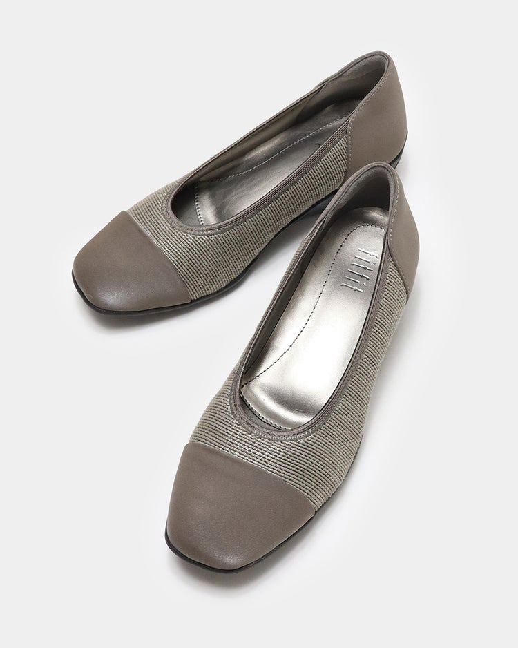 撥水バイカラーパンプス301 詳細画像 グレージュ 7