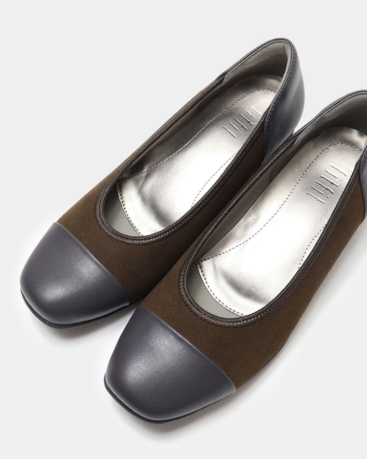 撥水バイカラーパンプス301 詳細画像 ココア 10