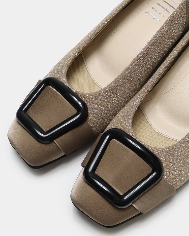 撥水バックルバレエ 320 詳細画像 ラメベージュ 10