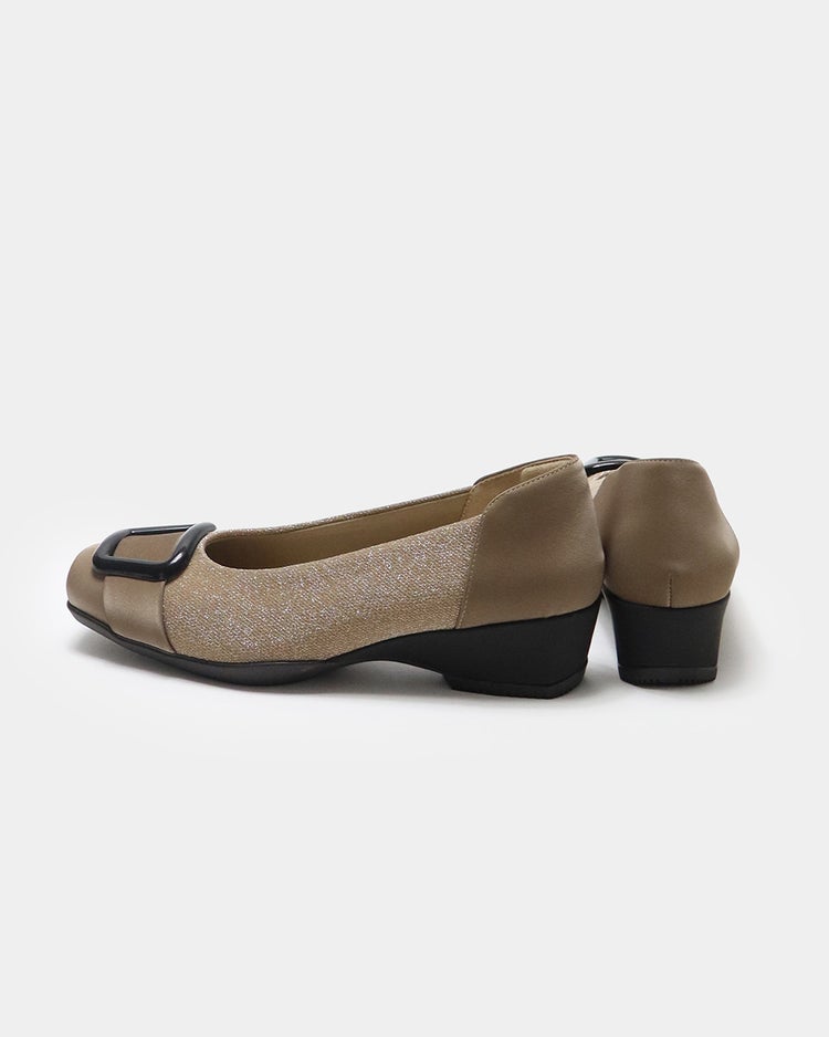 撥水バックルバレエ 320 詳細画像 ラメベージュ 3