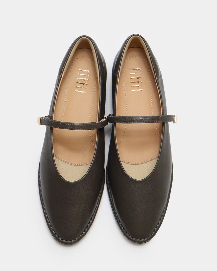 ソフトレザーストラップバレエ fs 270 詳細画像 ダークモカ 8