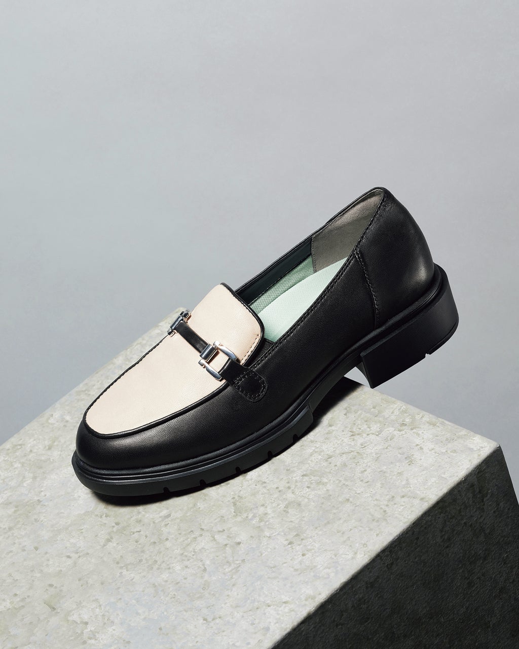 ボリュームソールレザーローファー210/40代50代からのレディース