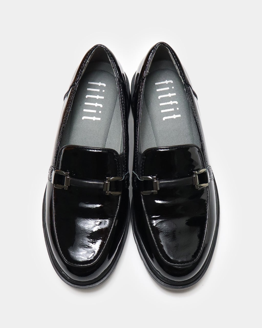 ほぼ未使用！pedala　レザーコンフォートシューズ　ローファー　23cm　黒 CIASENSE ローファー ＋6.8cm High sole dress bit loafers coin
