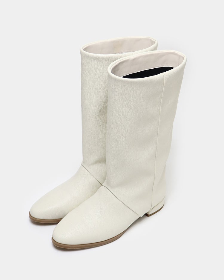 撥水ストレートハーフブーツ 詳細画像 エクルー 1