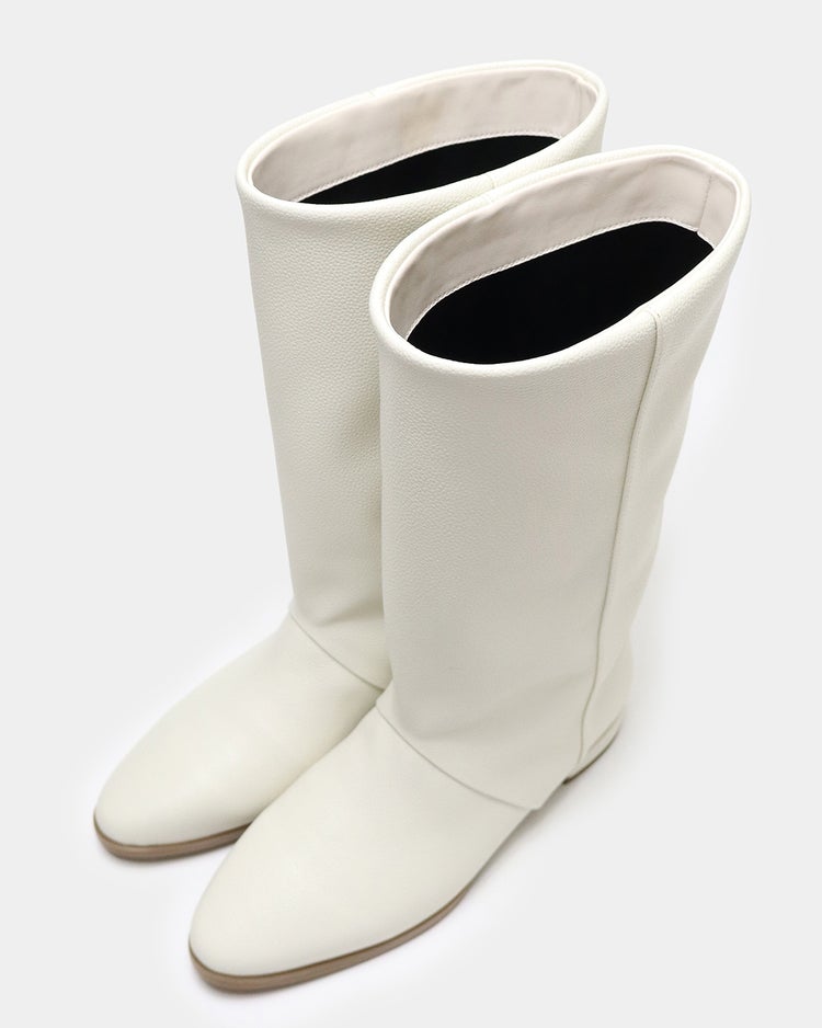 撥水ストレートハーフブーツ 詳細画像 エクルー 5