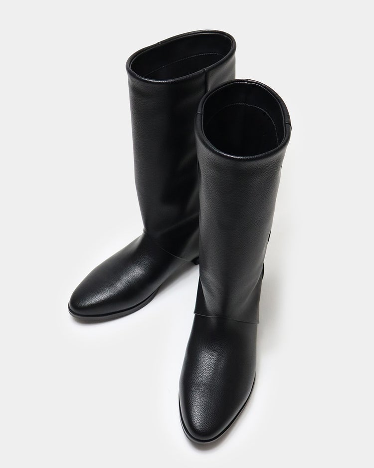 撥水ストレートハーフブーツ 詳細画像 ブラック 10
