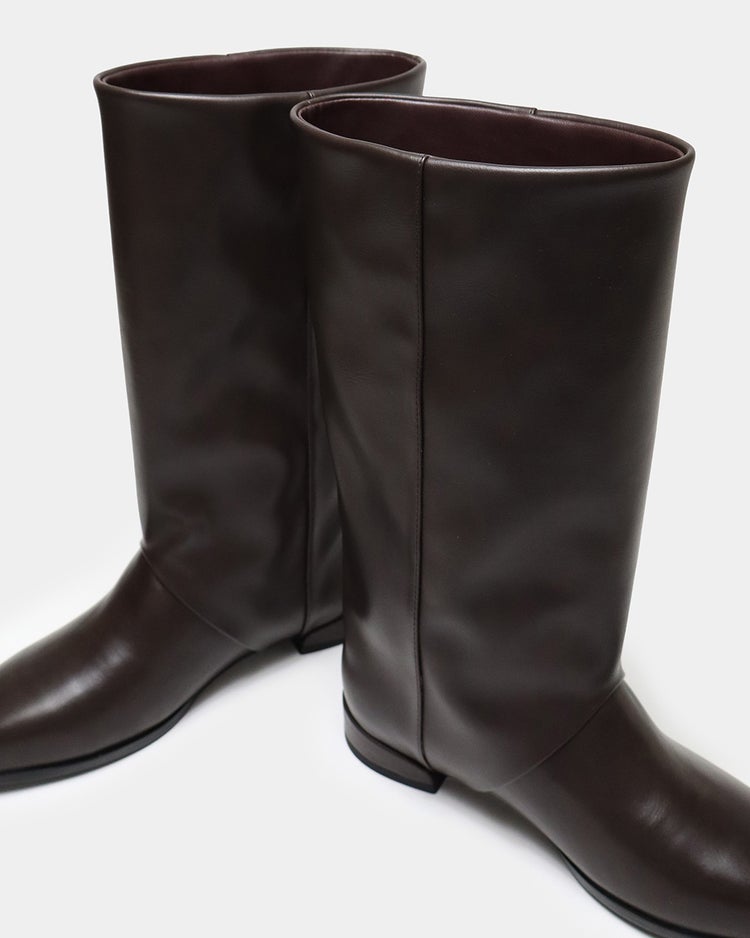 撥水ストレートハーフブーツ 詳細画像 ダークブラウン 10
