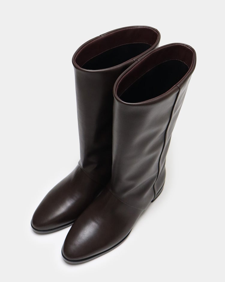 撥水ストレートハーフブーツ 詳細画像 ダークブラウン 5