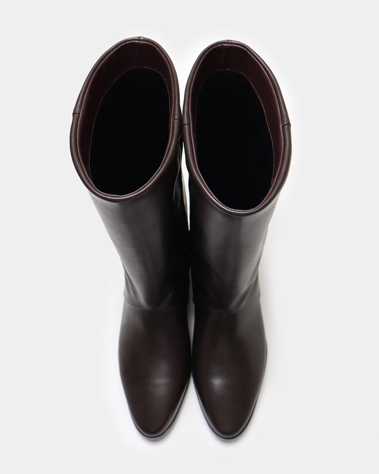 撥水ストレートハーフブーツ 詳細画像 ダークブラウン 6