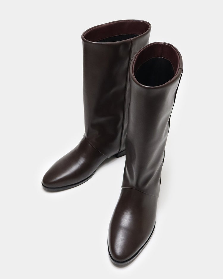 撥水ストレートハーフブーツ 詳細画像 ダークブラウン 7
