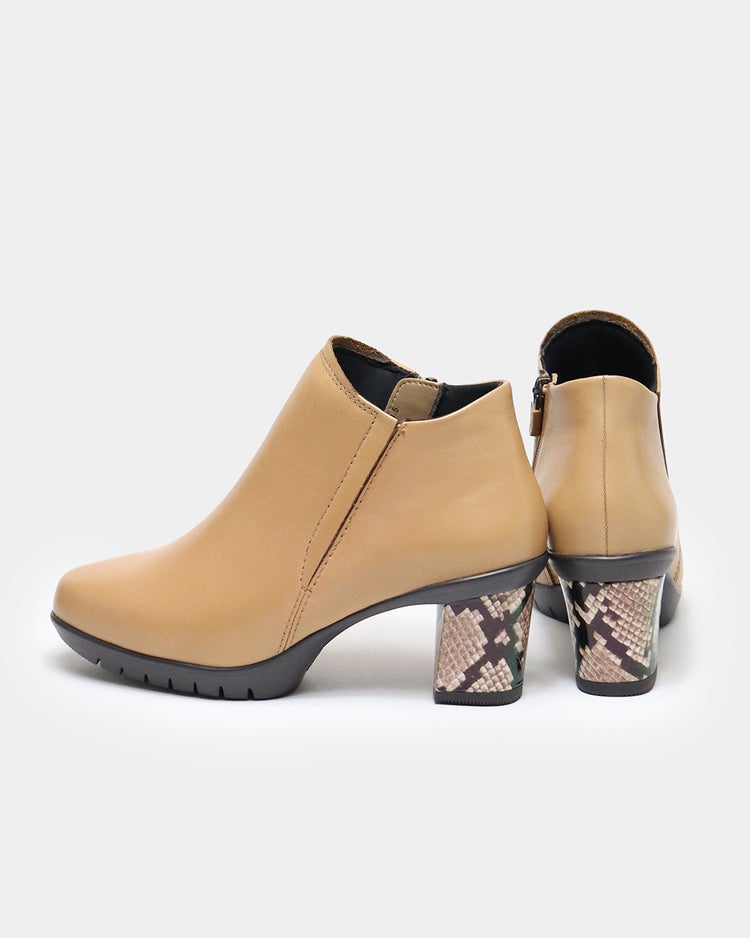 フレックスヒールショートブーツ200 詳細画像 キャメル 3