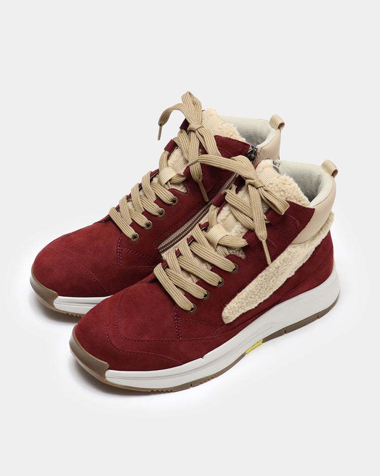 レースアップスニーカーブーツWoW500 詳細画像 バーガンディー 1