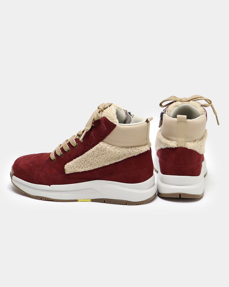 レースアップスニーカーブーツWoW500 詳細画像 バーガンディー 3