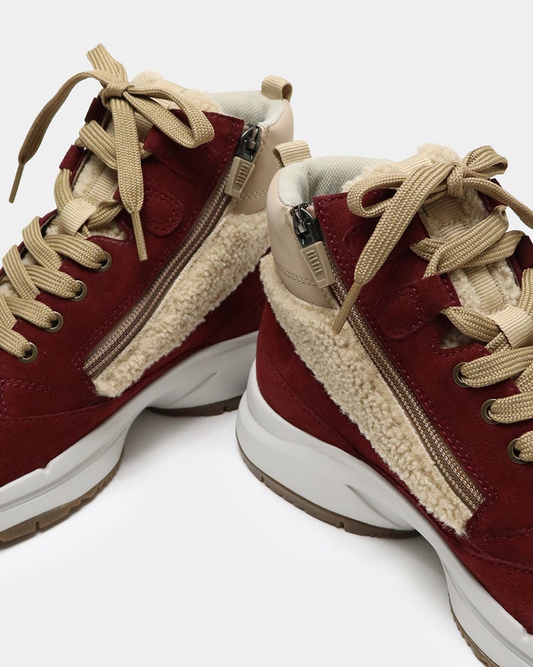 レースアップスニーカーブーツWoW500 詳細画像 バーガンディー 6