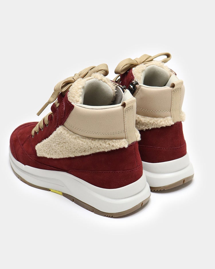 レースアップスニーカーブーツWoW500 詳細画像 バーガンディー 9