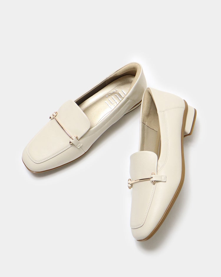 撥水ソフトストレッチローファー801 詳細画像 ホワイトＸゴールド 9