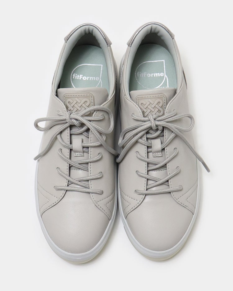 コートレザースニーカー701 詳細画像 ライトグレー 5