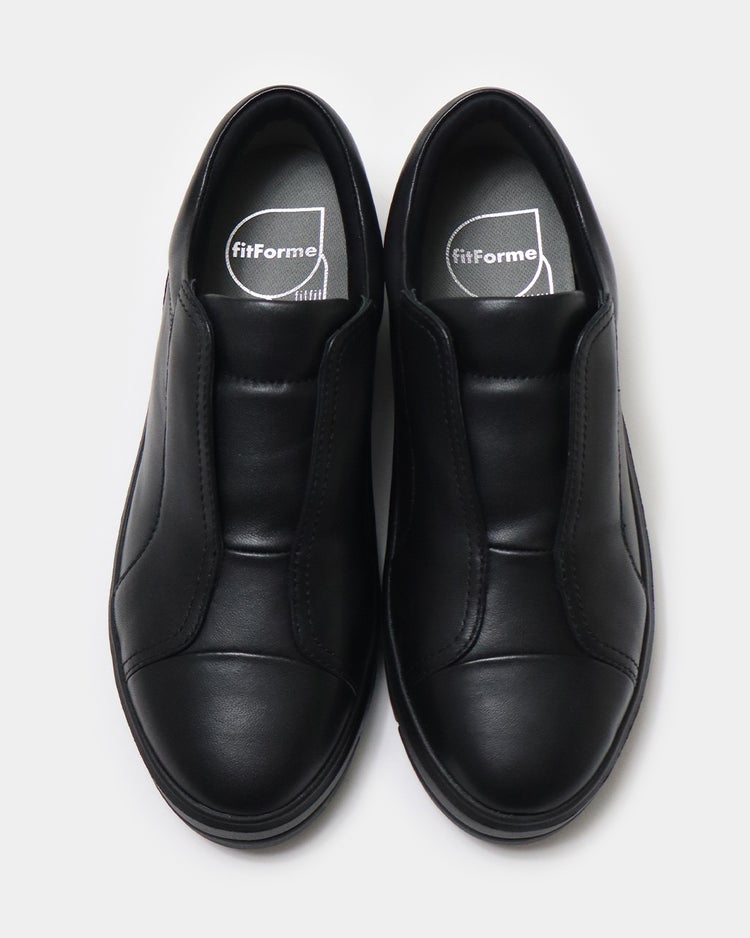 スリッポンレザースニーカー701 詳細画像 ブラック 5