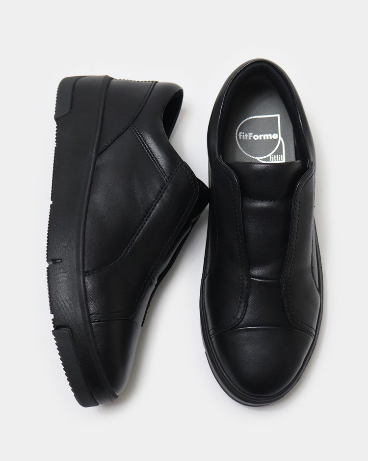 スリッポンレザースニーカー701 詳細画像 ブラック 6