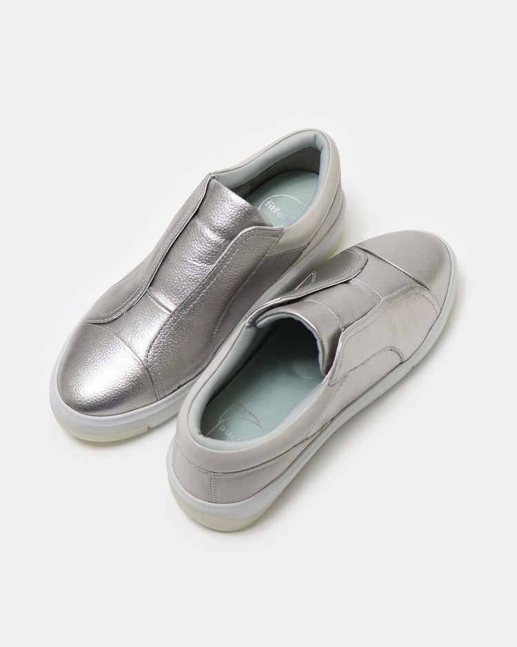 スリッポンレザースニーカー701 詳細画像 シルバー 8
