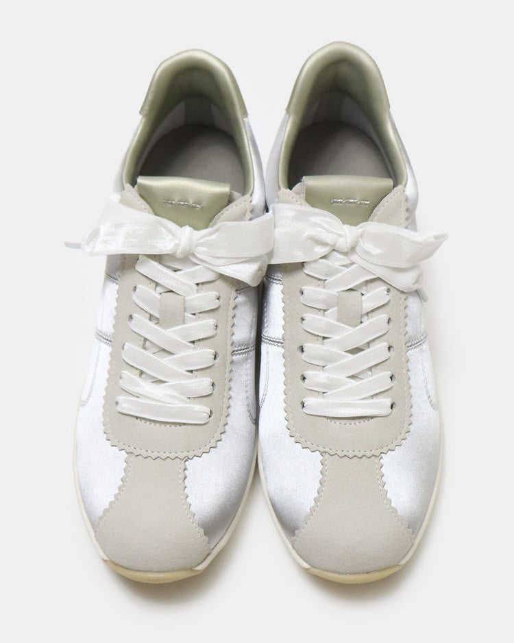 サテンソフトフラットスニーカー620 詳細画像 ライム 5