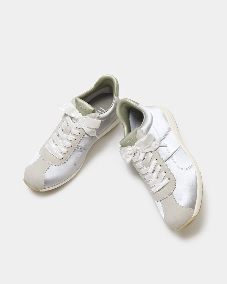 サテンソフトフラットスニーカー620 詳細画像 ライム 6