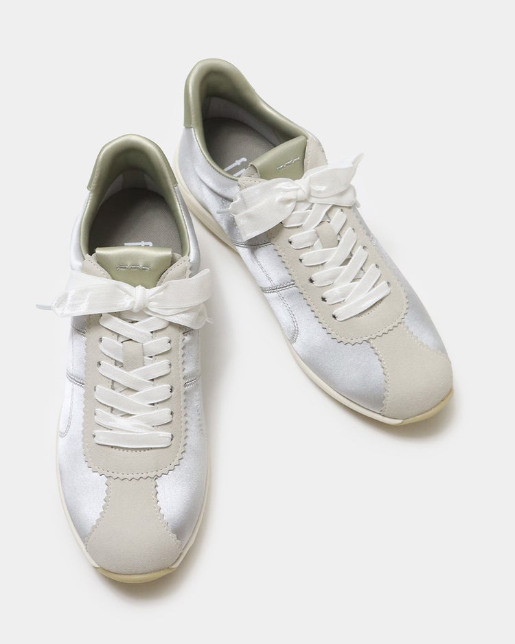 サテンソフトフラットスニーカー620 詳細画像 ライム 7