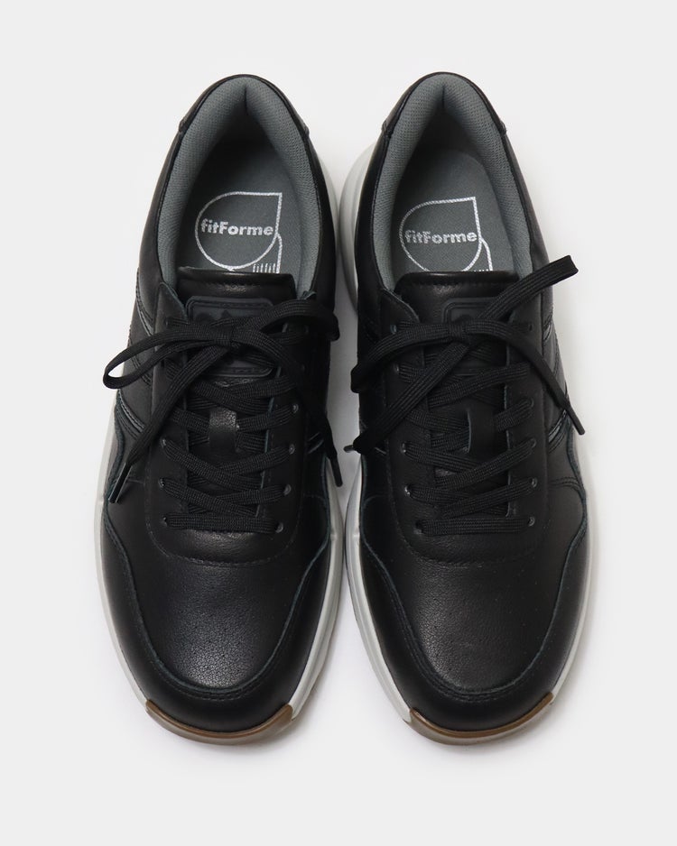 ソフトレザースニーカーWoW500 詳細画像 ブラック 5