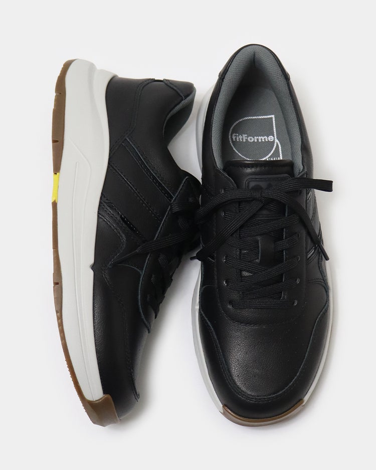ソフトレザースニーカーWoW500 詳細画像 ブラック 6