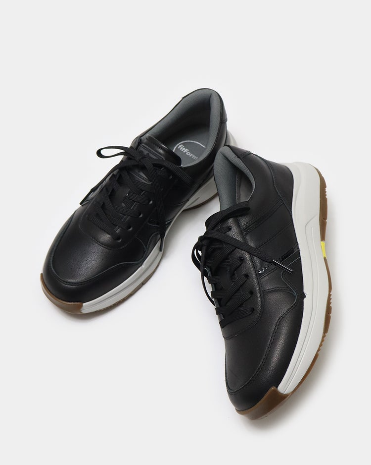ソフトレザースニーカーWoW500 詳細画像 ブラック 7