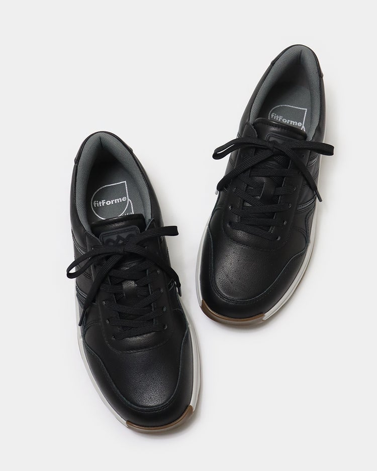 ソフトレザースニーカーWoW500 詳細画像 ブラック 8