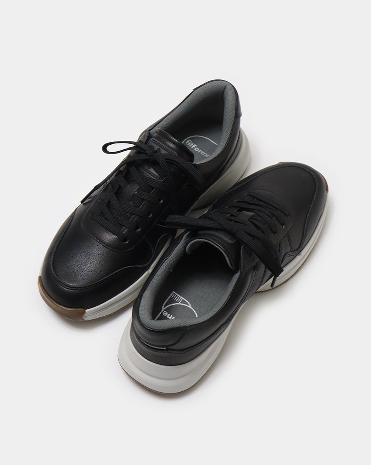 ソフトレザースニーカーWoW500 詳細画像 ブラック 9