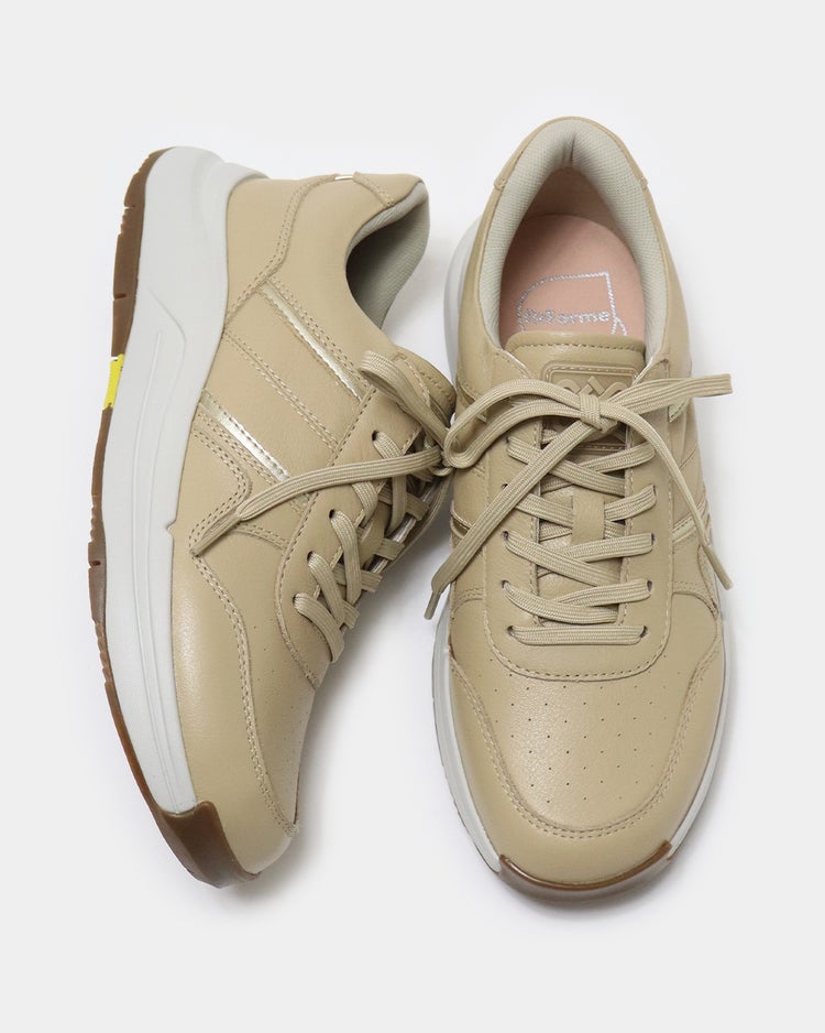 ソフトレザースニーカーWoW500 詳細画像 ベージュ 6