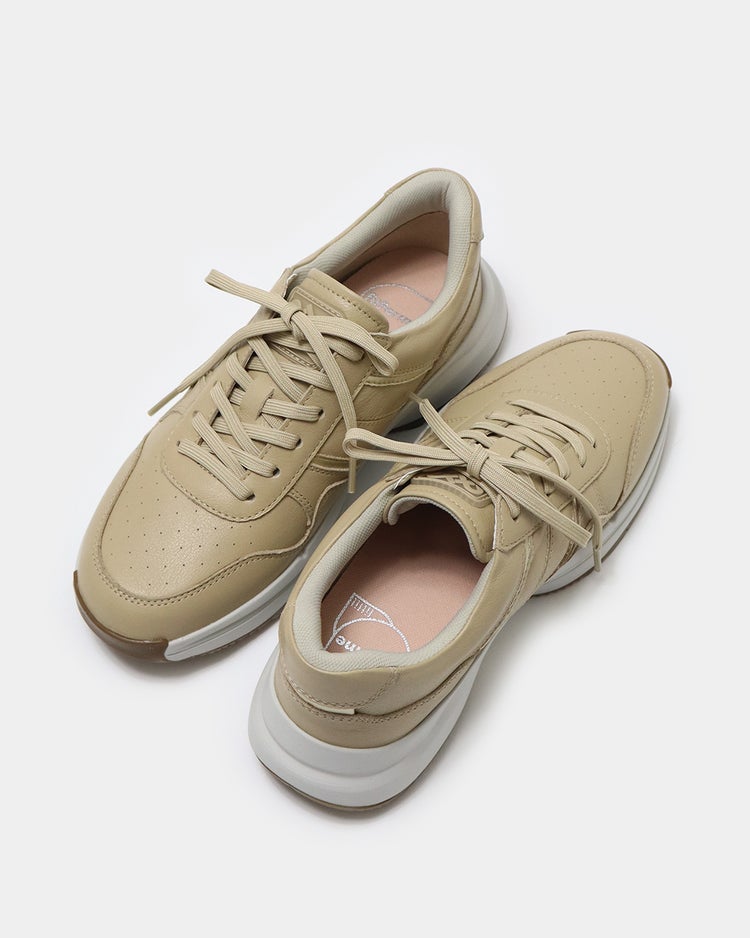 ソフトレザースニーカーWoW500 詳細画像 ベージュ 8