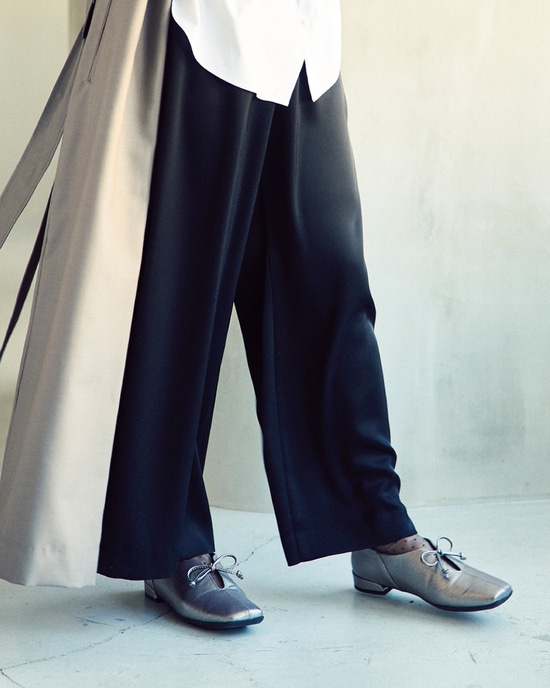 撥水ストレッチスクエアバレエ261