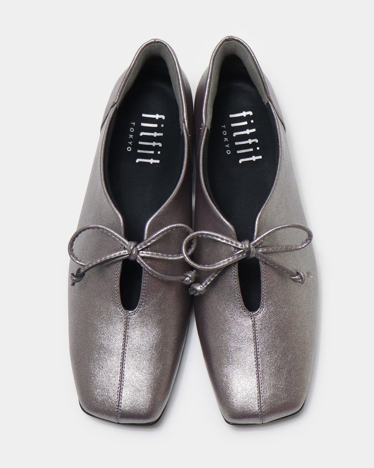 撥水ストレッチスクエアバレエ261 詳細画像 ダークシルバー 6