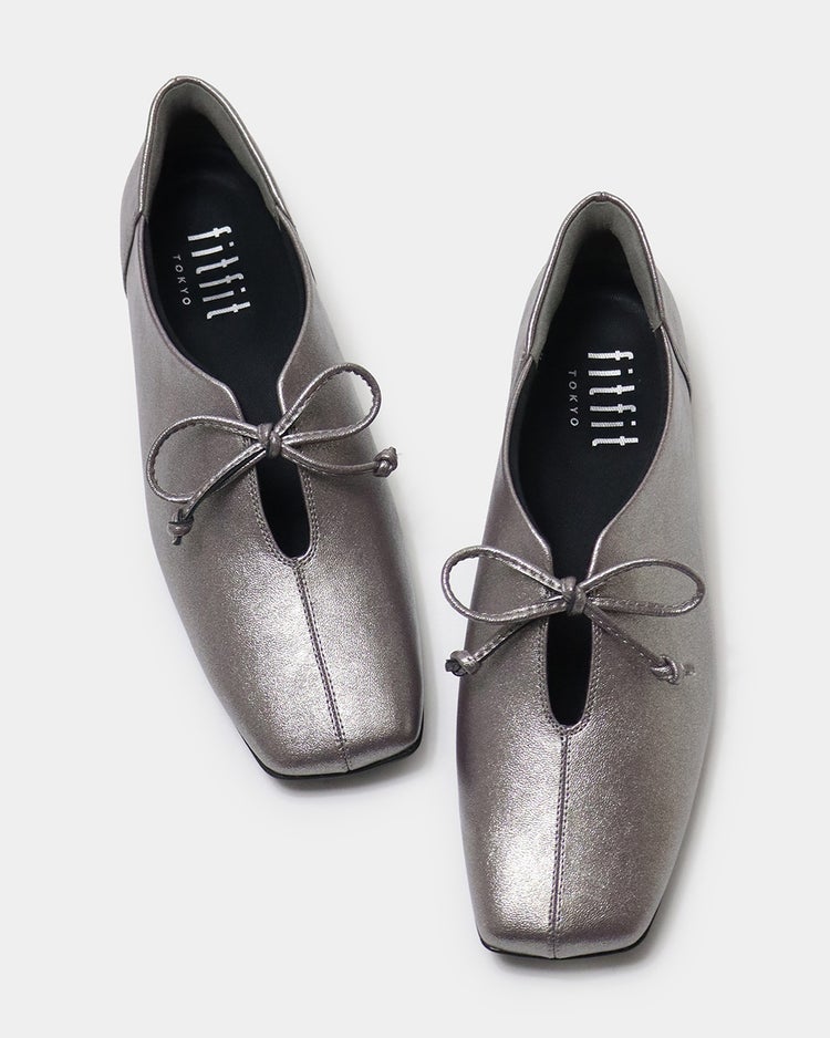 撥水ストレッチスクエアバレエ261 詳細画像 ダークシルバー 8