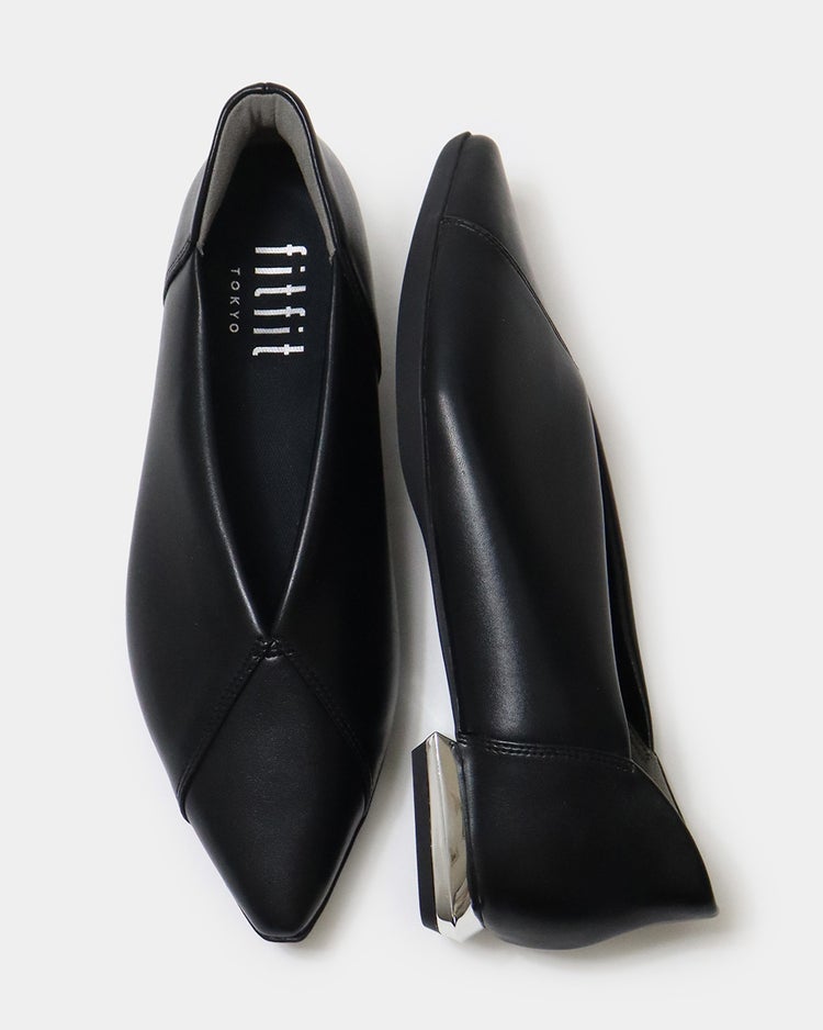 撥水ストレッチポインテッドバレエ251 詳細画像 ブラック 10