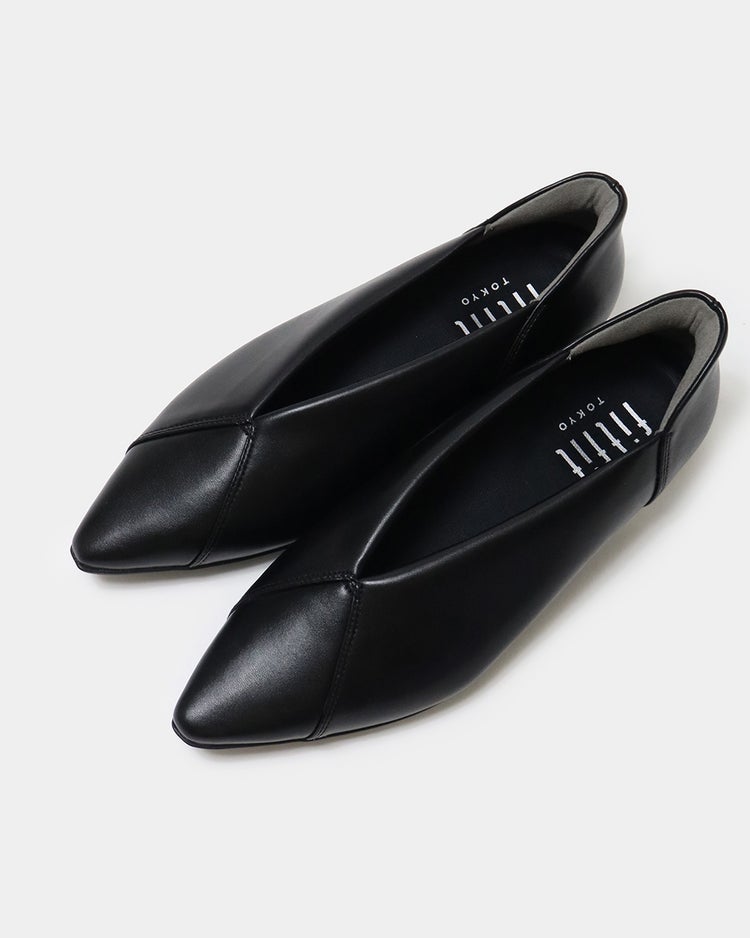 撥水ストレッチポインテッドバレエ251 詳細画像 ブラック 5