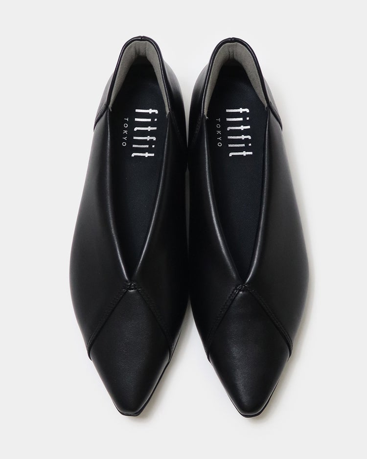 撥水ストレッチポインテッドバレエ251 詳細画像 ブラック 6