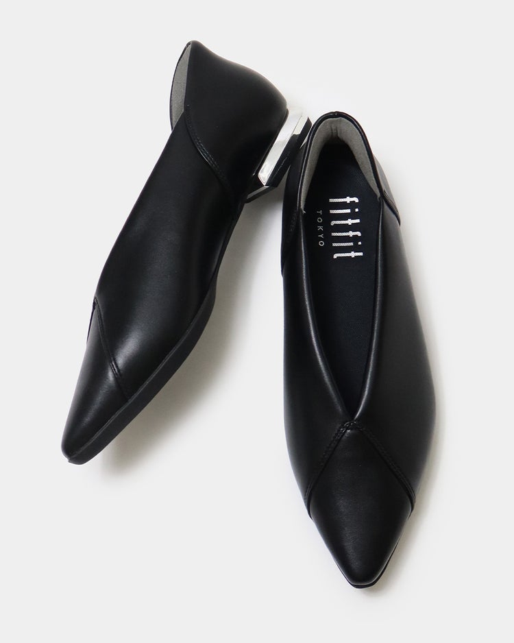 撥水ストレッチポインテッドバレエ251 詳細画像 ブラック 7