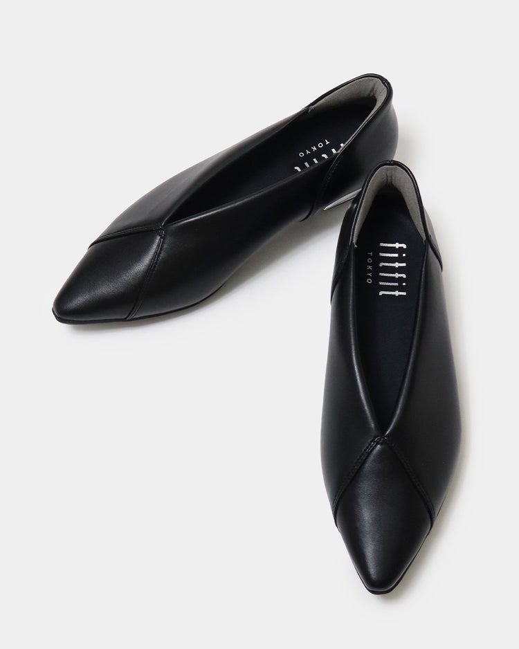 撥水ストレッチポインテッドバレエ251 詳細画像 ブラック 8