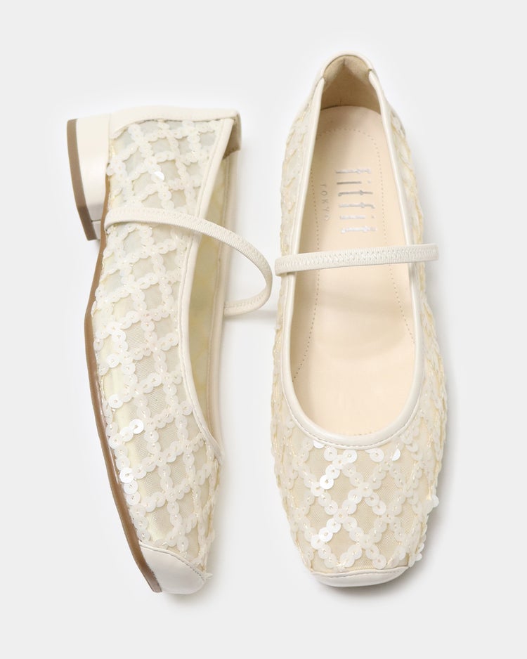 華やかストラップバレエ331 詳細画像 エクルー 5