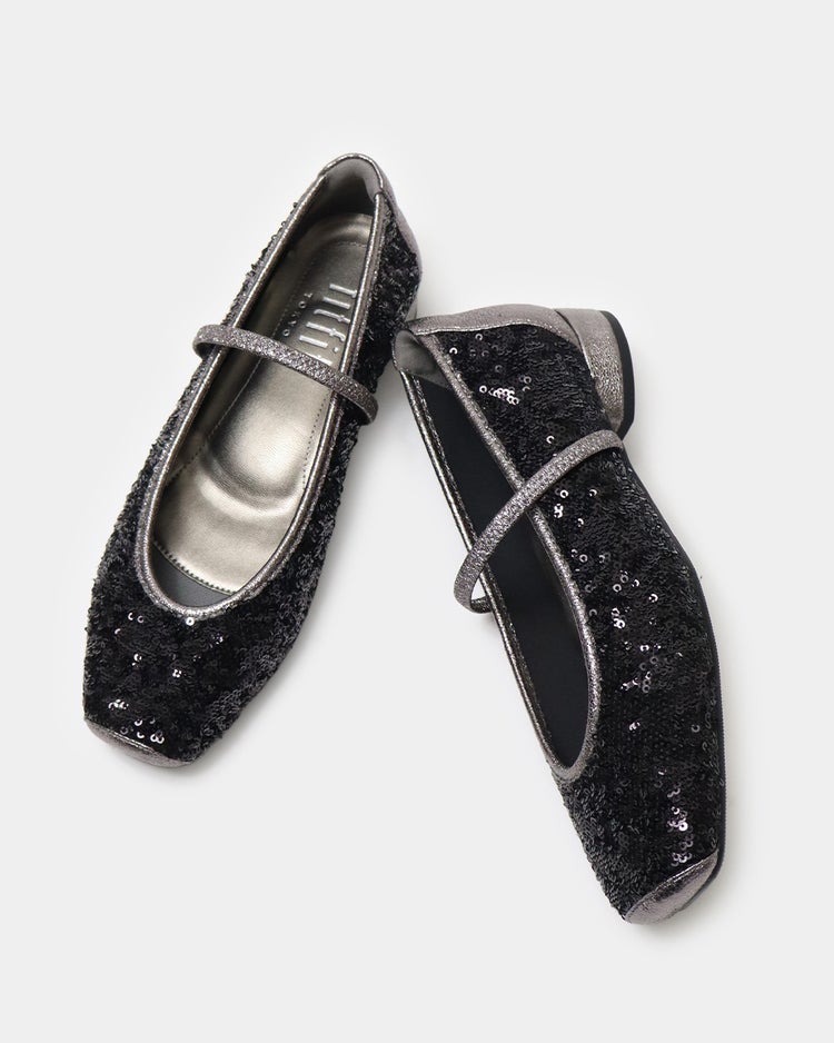 華やかストラップバレエ331 詳細画像 ブラック 6