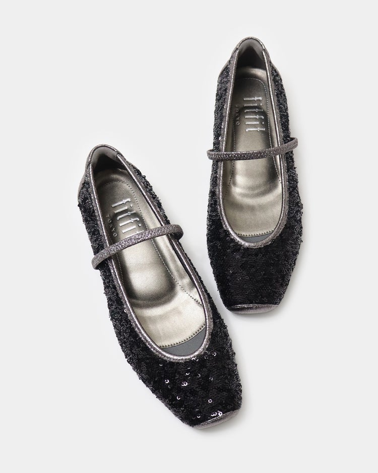 華やかストラップバレエ331 詳細画像 ブラック 7