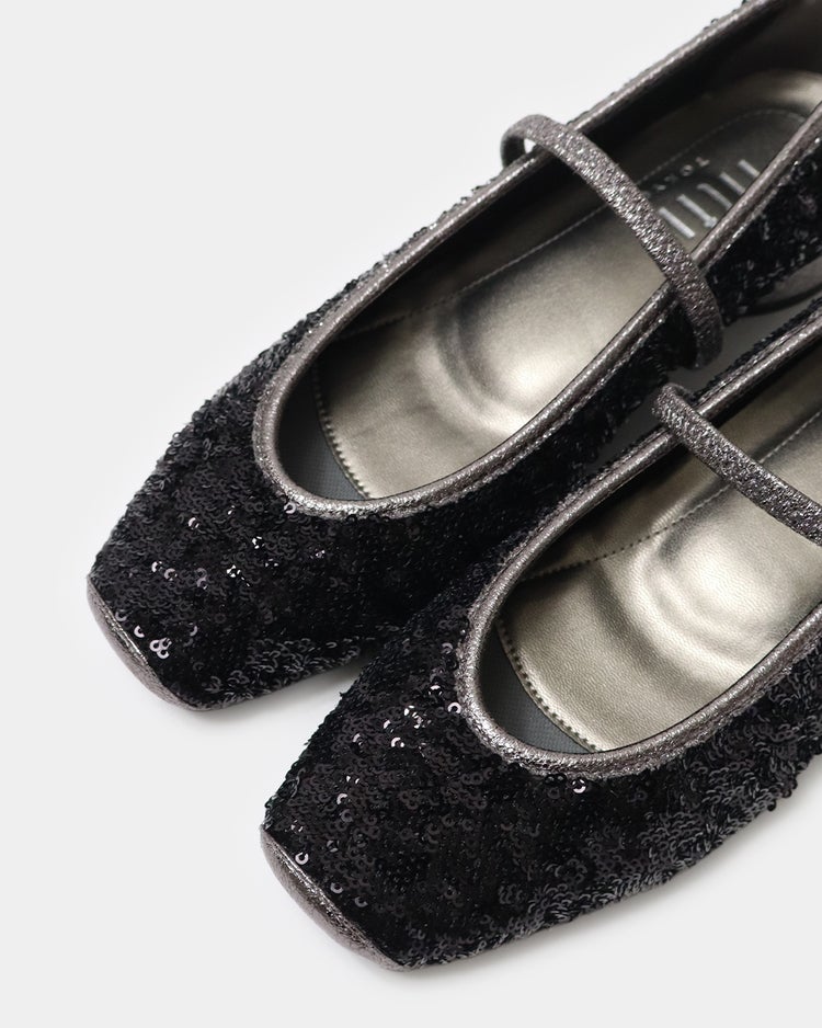 華やかストラップバレエ331 詳細画像 ブラック 8