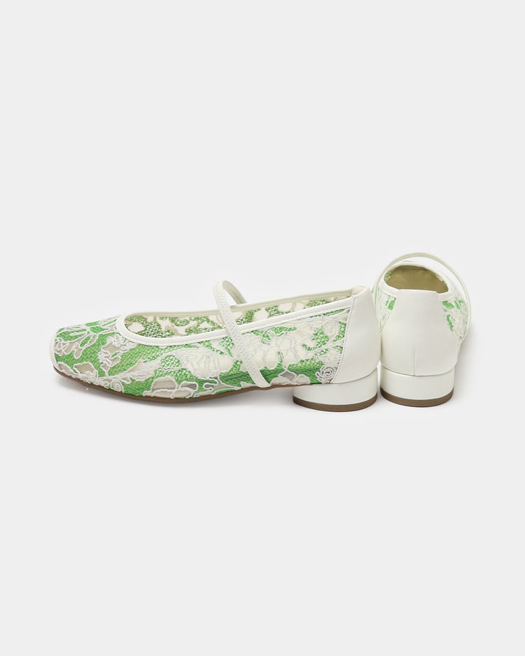 華やかストラップバレエ331 詳細画像 ライム 3