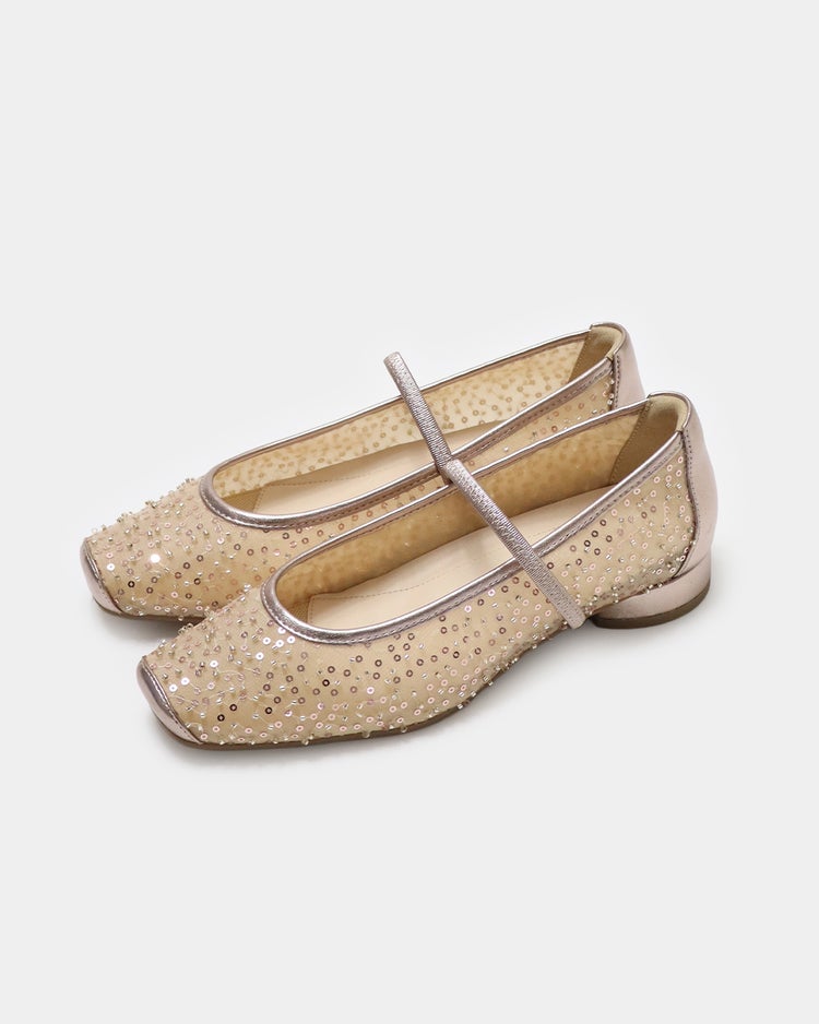 華やかストラップバレエ331 詳細画像 ライトモカ 1