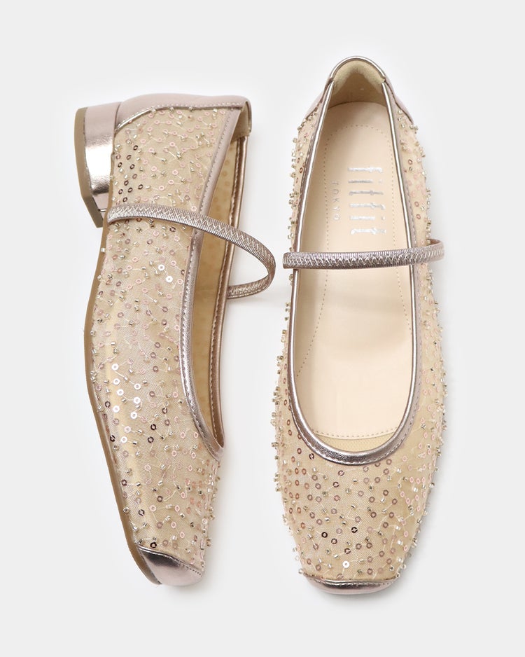 華やかストラップバレエ331 詳細画像 ライトモカ 5